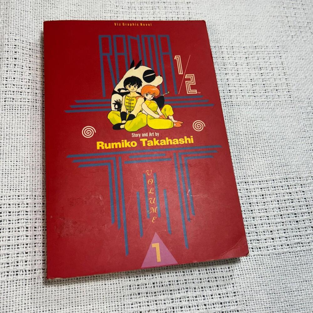 Ranma 1/2 Rumiko takahashi vol 1 Manga Anime 1st Printing Viz books